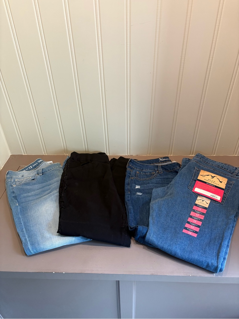 Bundle Deal- (3) Women’s Blue Jeans. 1 pair black slacks